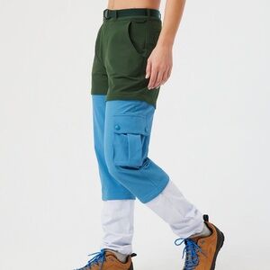 Tri-Color Zip Off Rek Trek Pants